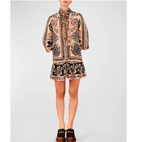 NWT FARM RIO Romantic Garden mini dress. Sold out style - Picture 3 of 12